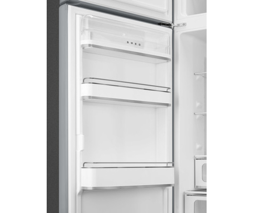 Smeg FAB30LSV5 linksdraaiende retro koelkast - zilver metallic