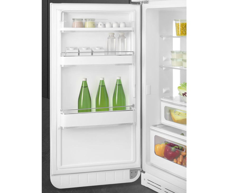 Smeg FAB30LWH5 retro jaren 50 koelkast - linksdraaiend - wit