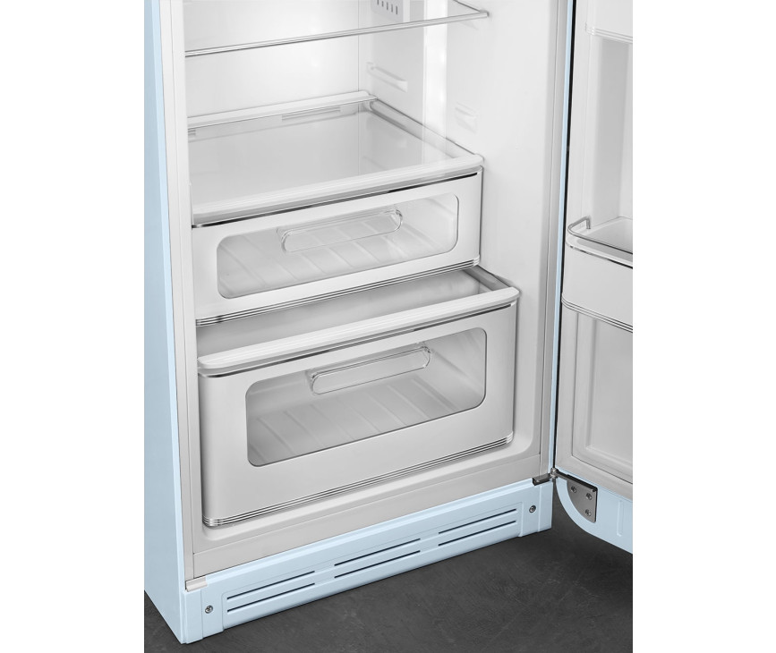 Smeg FAB30RPB5 rechtsdraaiende retro koelkast - pastel blauw