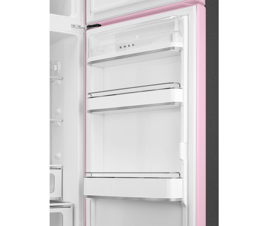 Smeg FAB30RPK5 rechtsdraaiende retro koelkast - roze