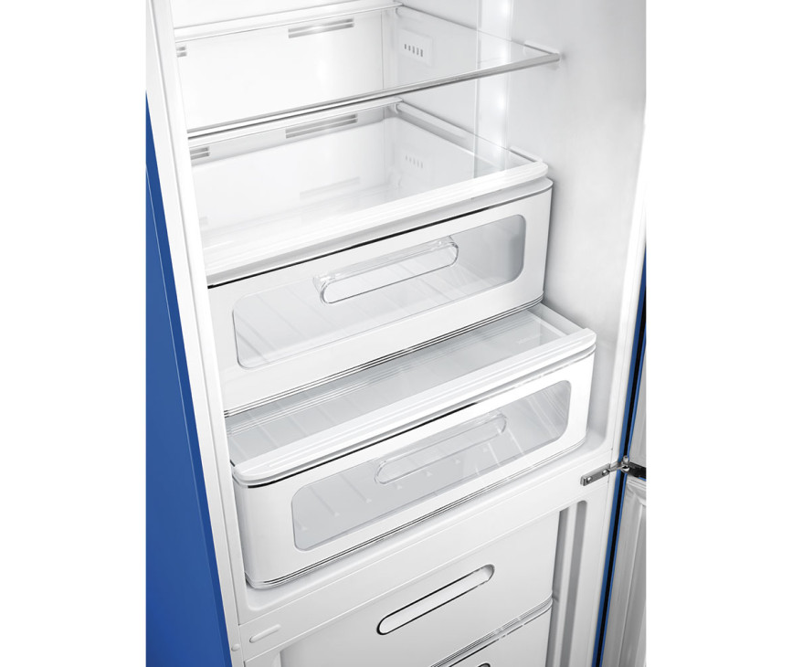 Smeg FAB32RBE5 retro jaren 50 koelkast blauw - rechtsdraaiend