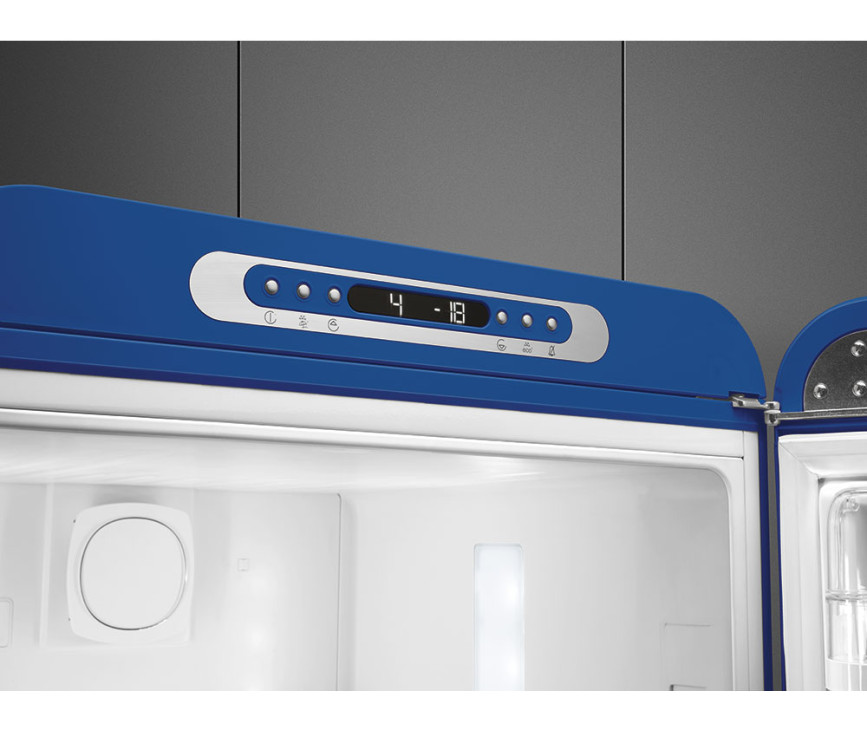 Smeg FAB32RBE5 retro jaren 50 koelkast blauw - rechtsdraaiend