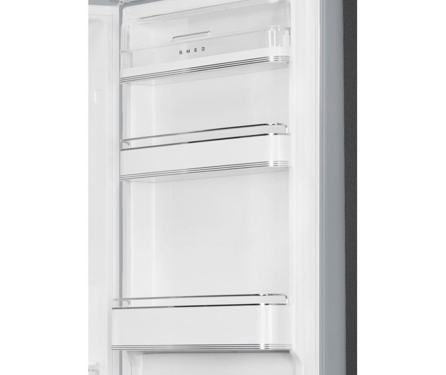 Smeg FAB32RSV5 retro jaren 50 koelkast zilver- rechtsdraaiend