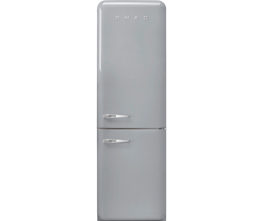 Smeg FAB32RSV5 retro jaren 50 koelkast zilver- rechtsdraaiend