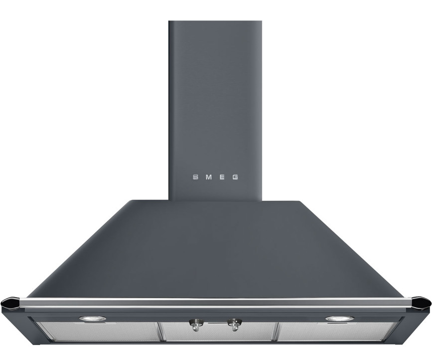 Smeg KT90GRE wand afzuigkap - lei grijs - 90 cm. breed