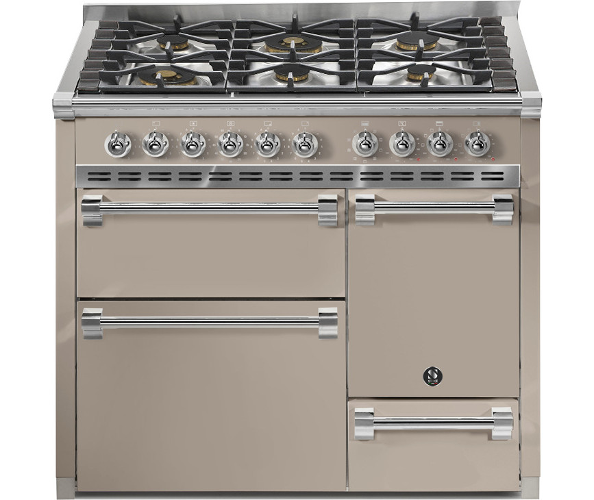 Steel AQ10SFF-D-6W Ascot gas fornuis - 100 cm - combi-stoomoven