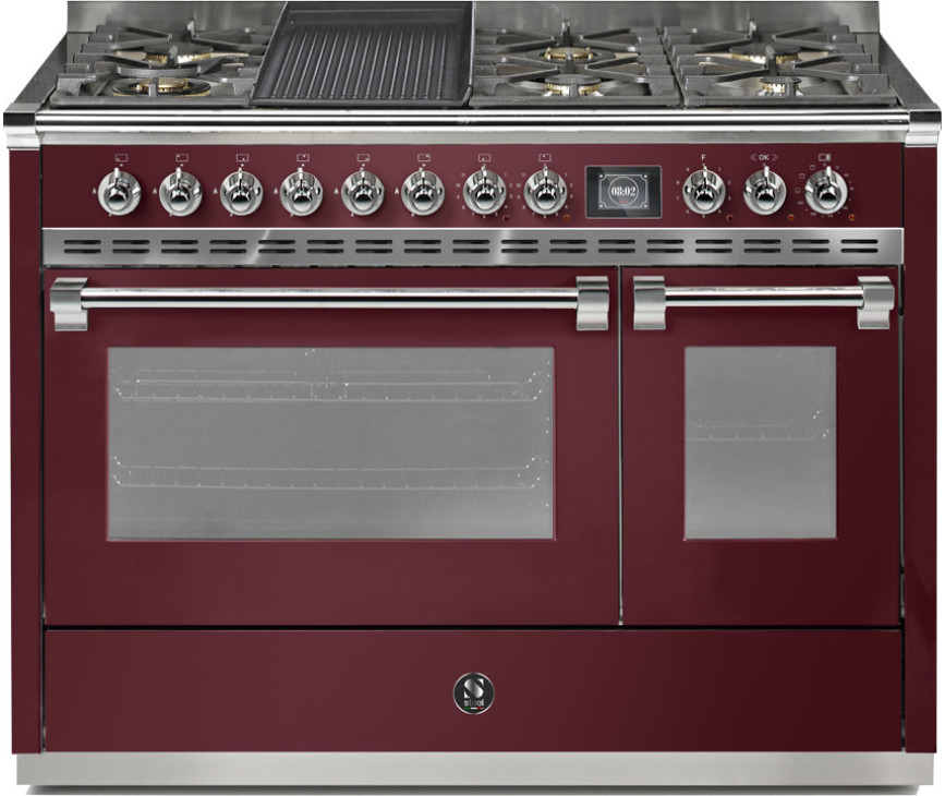 Steel AQ12SF-4TM Ascot gas fornuis - combi-stoomoven - 120 cm
