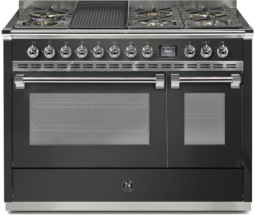 Steel AQ12SF-4TM Ascot gas fornuis - combi-stoomoven - 120 cm