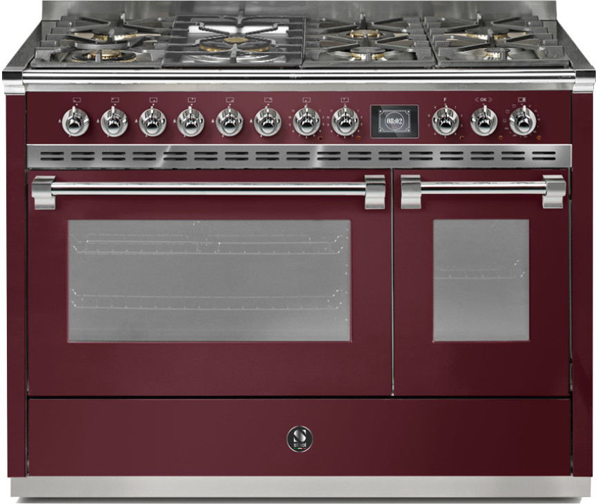 Steel AQ12SF-6B Ascot gas fornuis - combi-stoomoven - 120 cm.