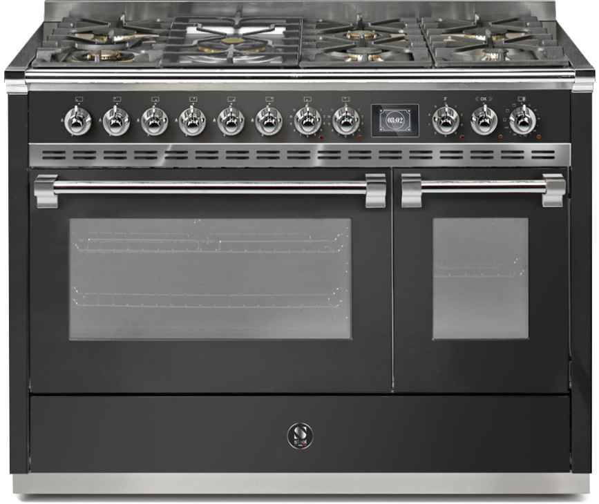 Steel AQ12SF-6T Ascot gas fornuis - combi-stoomoven -120 cm