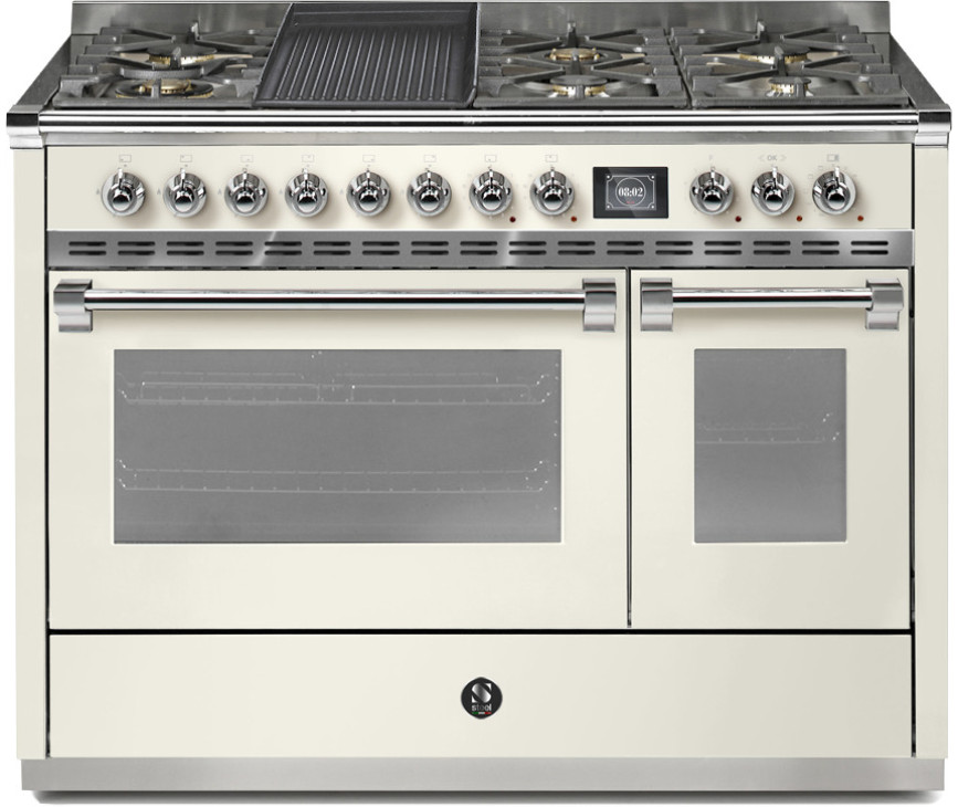 Steel AQ12SF-6T Ascot gas fornuis - combi-stoomoven -120 cm