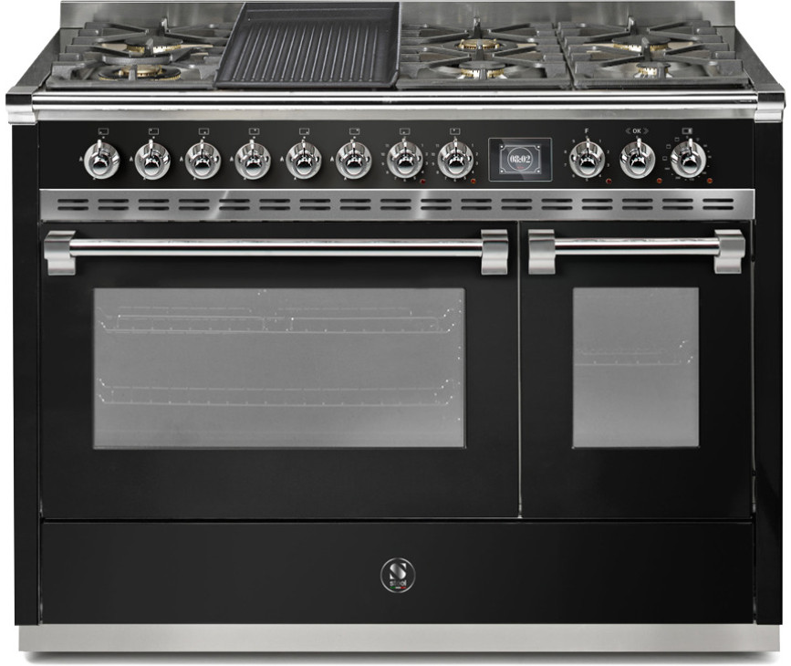Steel AQ12SF-6T Ascot gas fornuis - combi-stoomoven -120 cm
