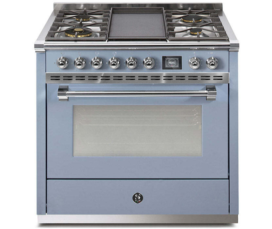 Steel AQ9S-4B Ascot gasfornuis - combi-stoomoven - met grill-top bakplaat