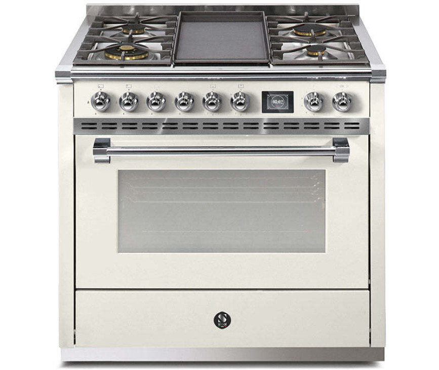 Steel AQ9S-4B Ascot gasfornuis - combi-stoomoven - met grill-top bakplaat