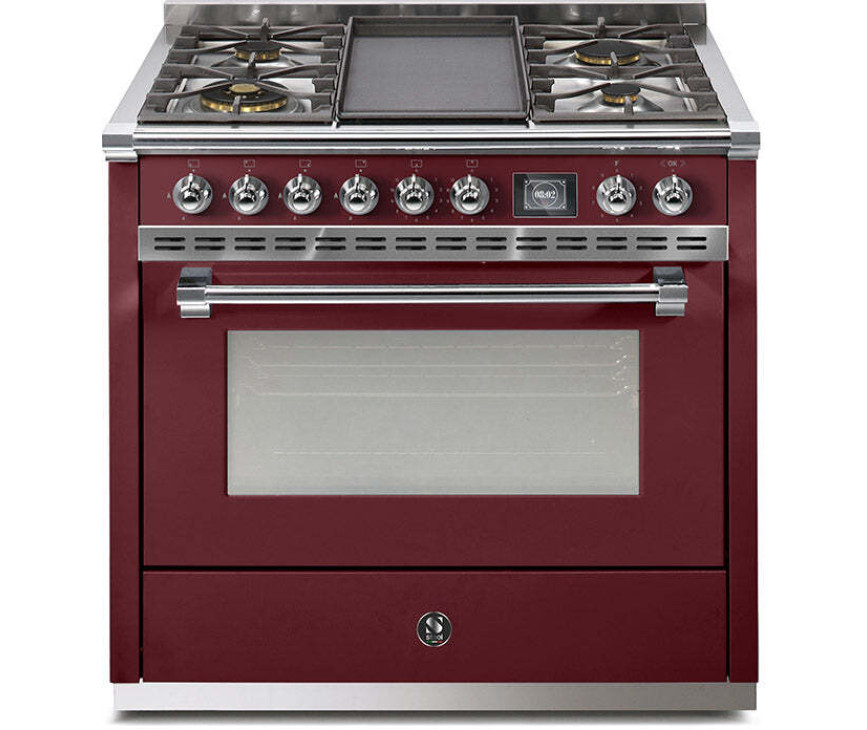 Steel AQ9S-4B Ascot gasfornuis - combi-stoomoven - met grill-top bakplaat