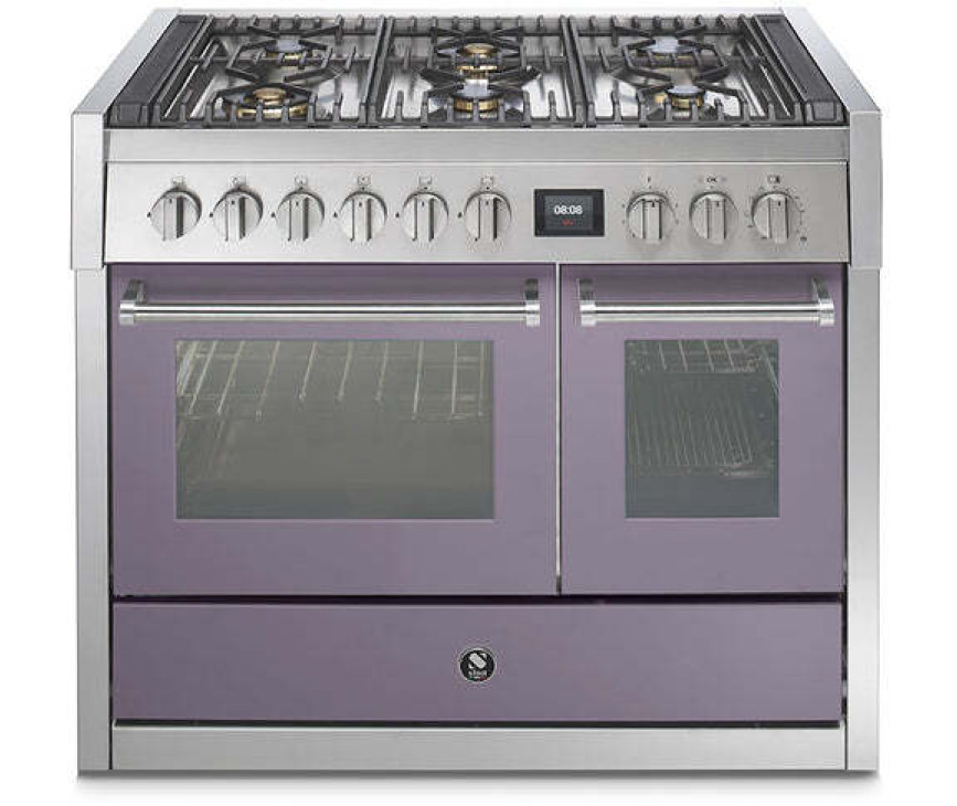 Steel GQ10SF-4M fornuis met combi-stoomoven en mega wok - 100 cm breed