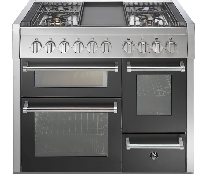 Steel GQ10SFF-4T Genesi fornuis - 100 cm. breed - Genesi