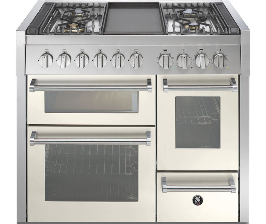 Steel GQ10SFF-4T Genesi fornuis - 100 cm. breed - Genesi