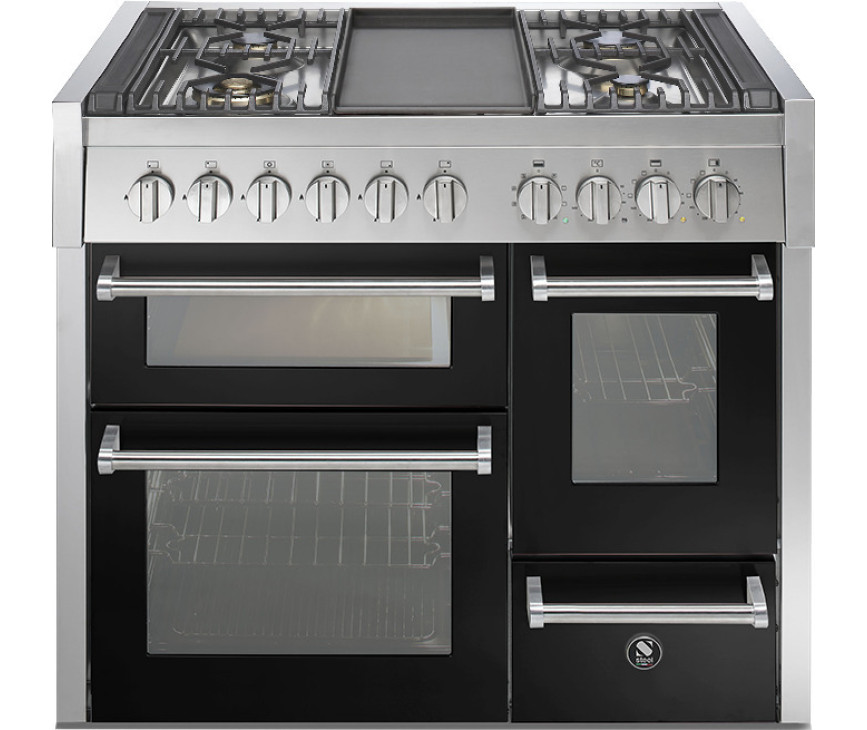 Steel GQ10SFF-4T Genesi fornuis - 100 cm. breed - Genesi