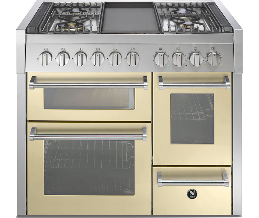 Steel GQ10SFF-4T Genesi fornuis - 100 cm. breed - Genesi