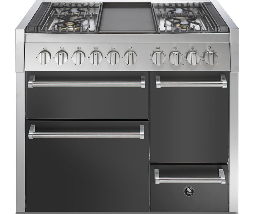 Steel GQ10SFF-D-4T fornuis - Genesi - 100 cm. breed