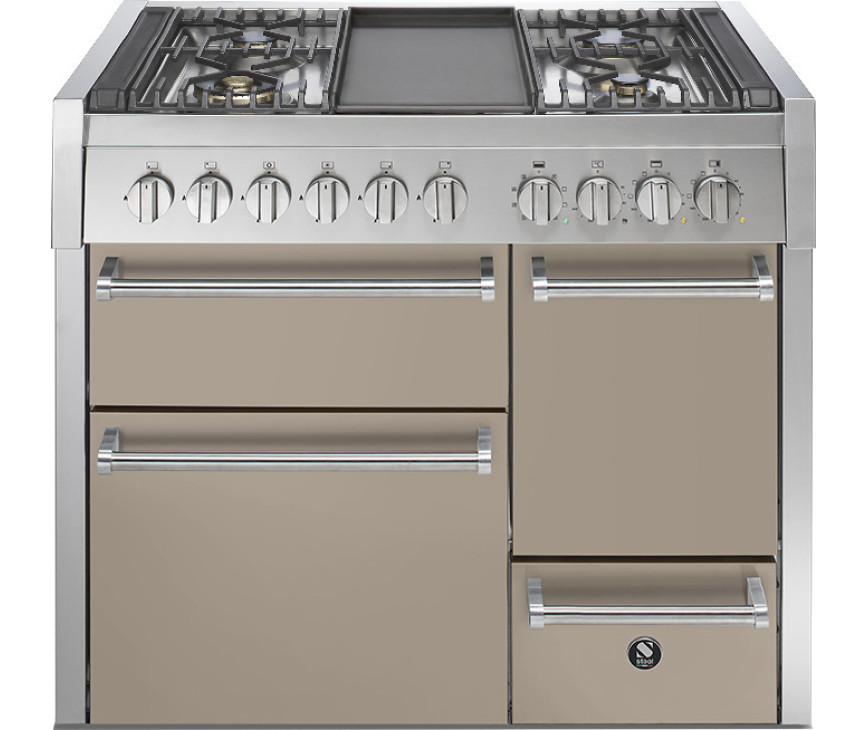 Steel GQ10SFF-D-4T fornuis - Genesi - 100 cm. breed
