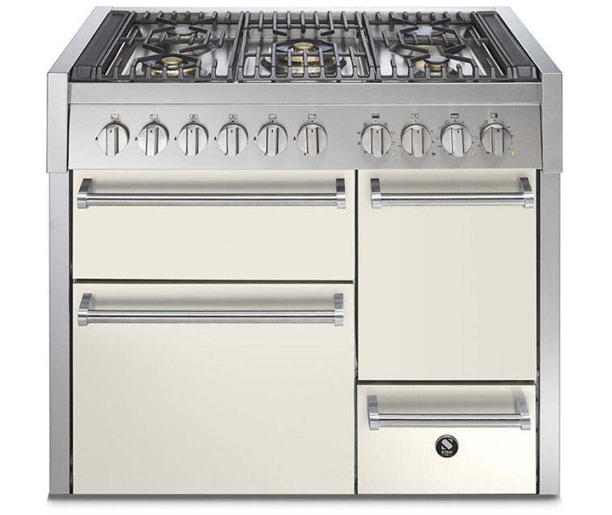 Steel GQ10SFF-D-4M fornuis met combi-stoomoven - Genesi - 100 cm. breed