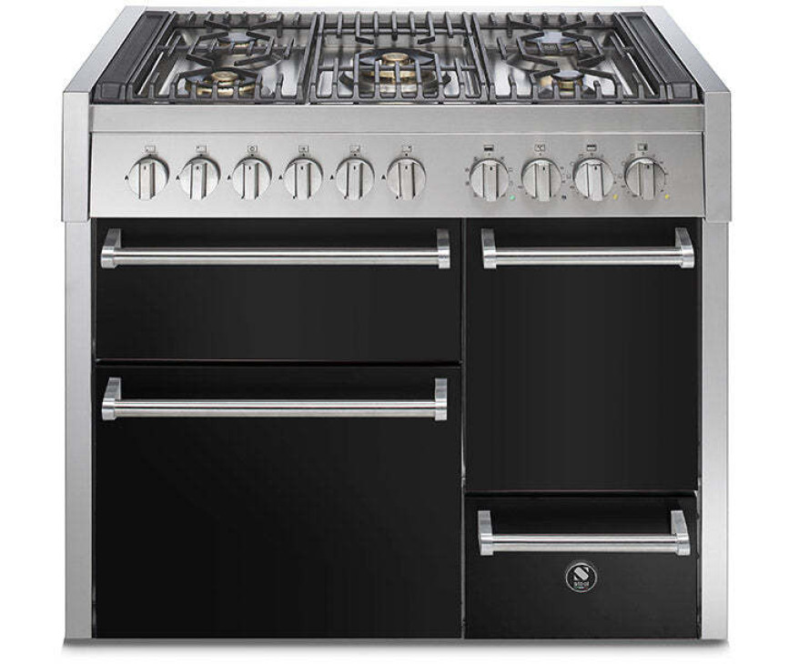 Steel GQ10SFF-D-6W rvs fornuis - Genesi - 100 cm. breed
