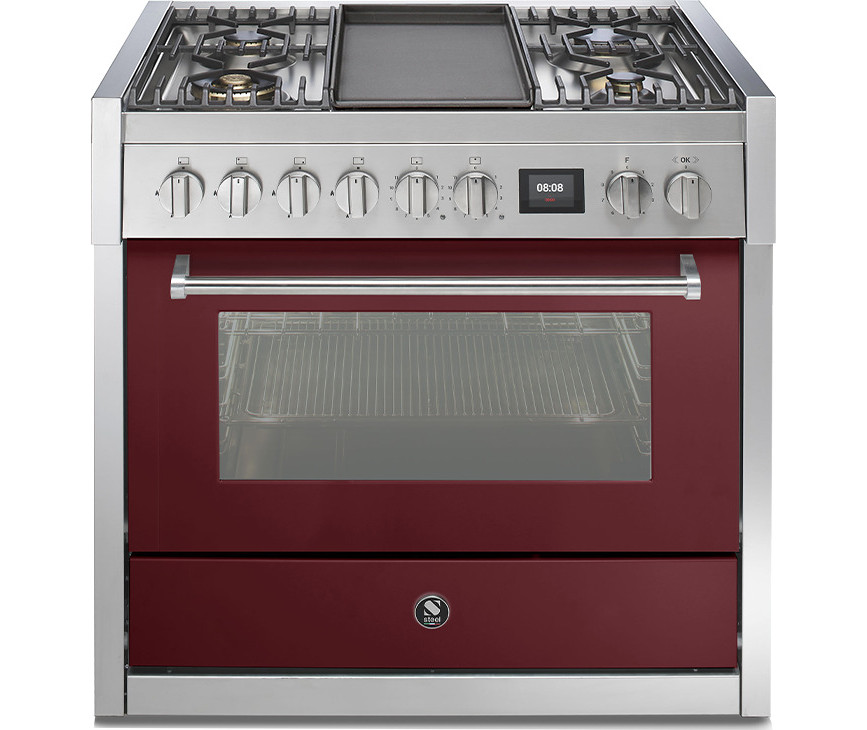 Steel GQ9S-4T fornuis met combi stoomoven - Genesi