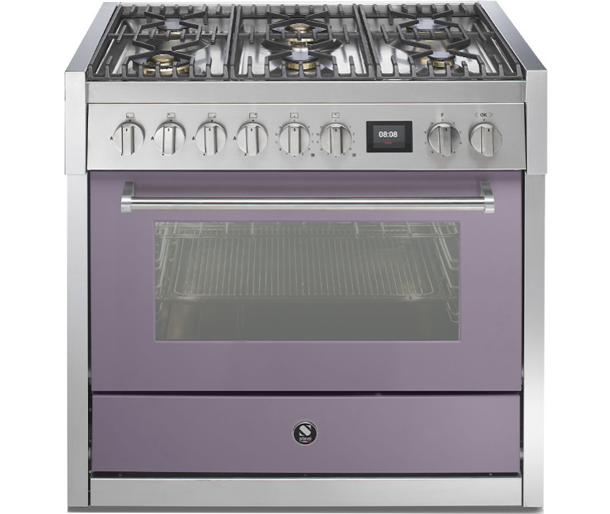 Steel GQ9S-6W fornuis met combi stoomoven