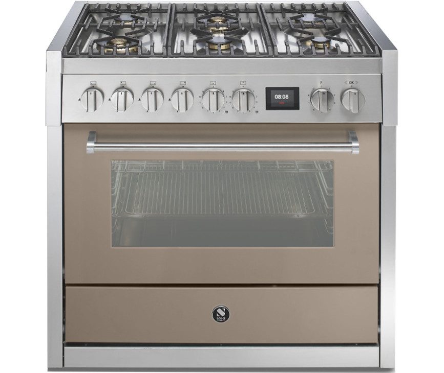 Steel GQ9S-6W fornuis met combi stoomoven