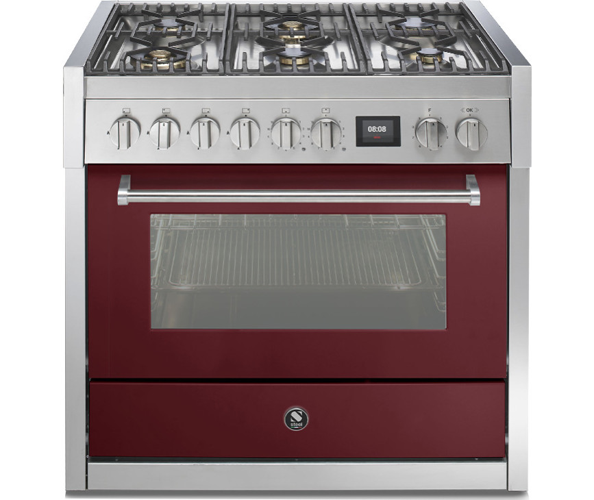 Steel GQ9S-6W fornuis met combi stoomoven
