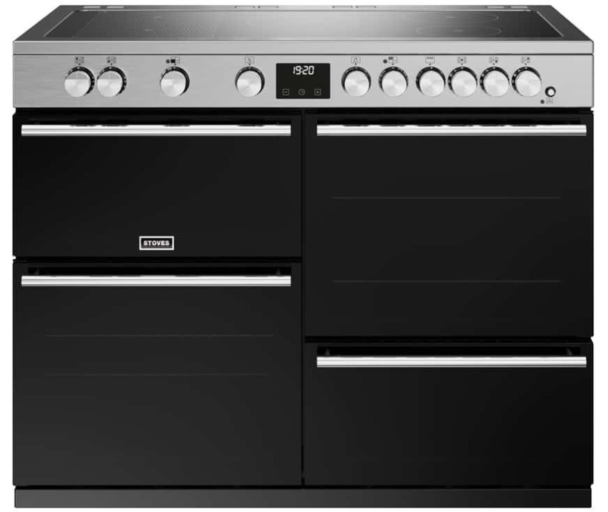 Stoves PRECISION DX D1100Ei RTY SS inductie fornuis - 110 cm. - rvs