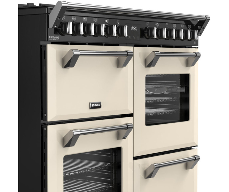 Stoves Richmond 100 DF DX gas fornuis - creme - 100 cm. breed