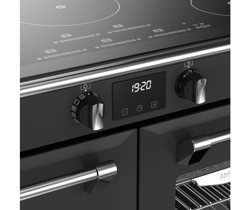 Stoves Richmond 100 Ei TCH inductie fornuis - zwart - 100 cm breed