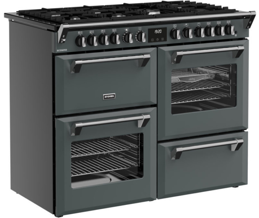 Stoves Richmond 110 DF gas fornuis - antraciet - 110 cm. breed