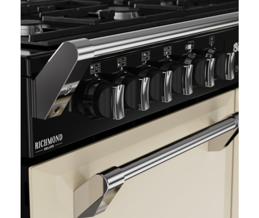 Stoves Richmond 110 DF DX gas fornuis - creme - 110 cm. breed