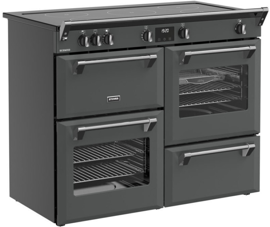 Stoves Richmond 110 Ei TCH inductie fornuis - antraciet - 110 cm. breed