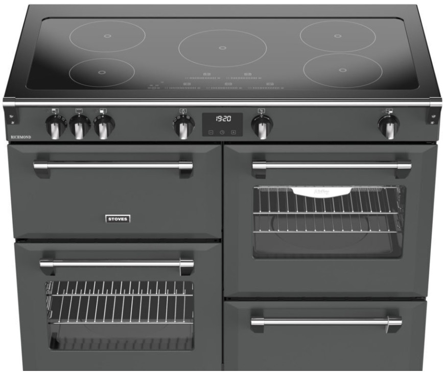 Stoves Richmond 110 Ei TCH inductie fornuis - antraciet - 110 cm. breed