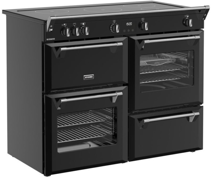 Stoves Richmond 110 Ei TCH inductie fornuis - zwart - 110 cm. breed