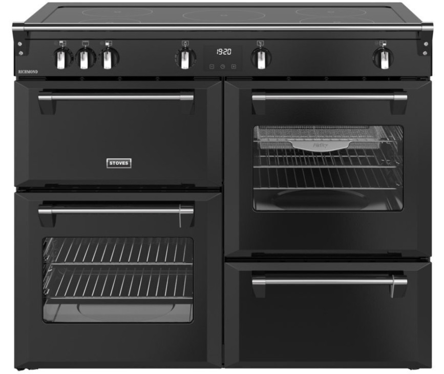 Stoves Richmond 110 Ei TCH inductie fornuis - zwart - 110 cm. breed