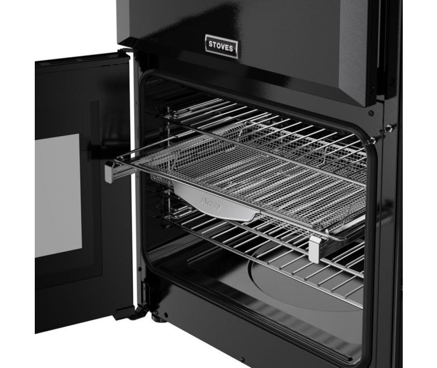 Stoves Richmond 90 DF gas fornuis - zwart - 90 cm. breed