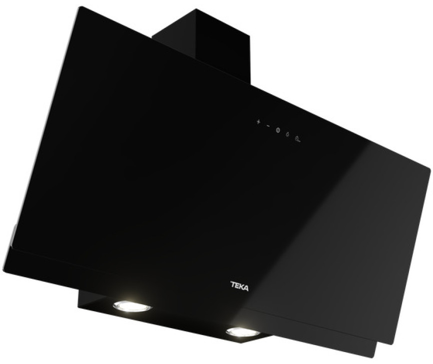 Teka DVN94030TTCBK schuin anti-hoofdstoot afzuigkap - zwart glas
