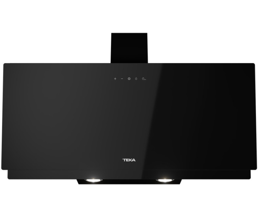 Teka DVN94030TTCBK schuin anti-hoofdstoot afzuigkap - zwart glas