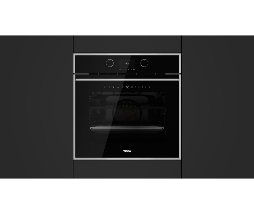 Teka STEAKMASTER ST inbouw oven - zwart glas met rvs rand