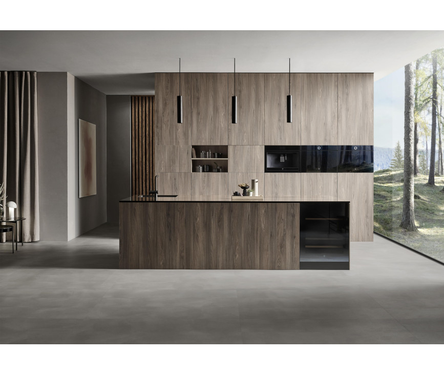 V-Zug CoffeeCenter V6000 45 inbouw koffiemachine - zwart spiegelglas