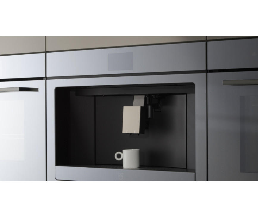 V-Zug CoffeeCenter V6000 45 inbouw koffiemachine - zwart spiegelglas