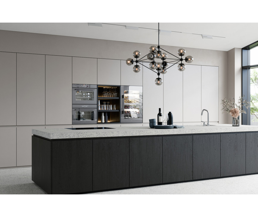 V-Zug Combair V4000 60 inbouw oven - platinum spiegelglas