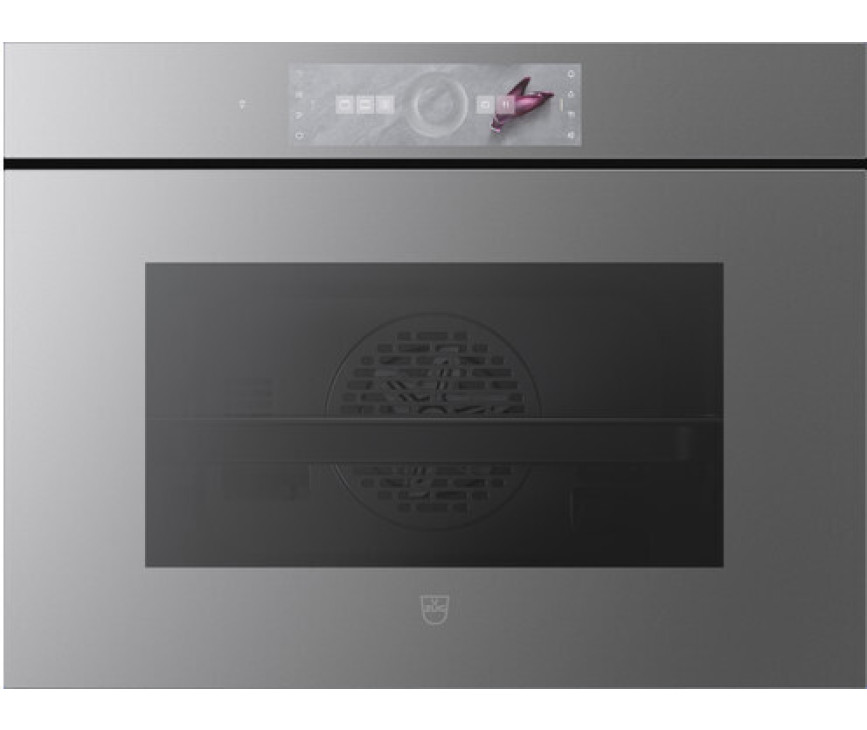 V-Zug Combair V6000 45 greeploze inbouw oven met autodoor - platinum