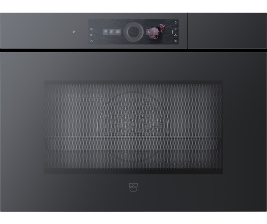 V-Zug CombiSteamer V6000 45M PowerSteam Autodoor combi-stoomoven - zwart spiegelglas 